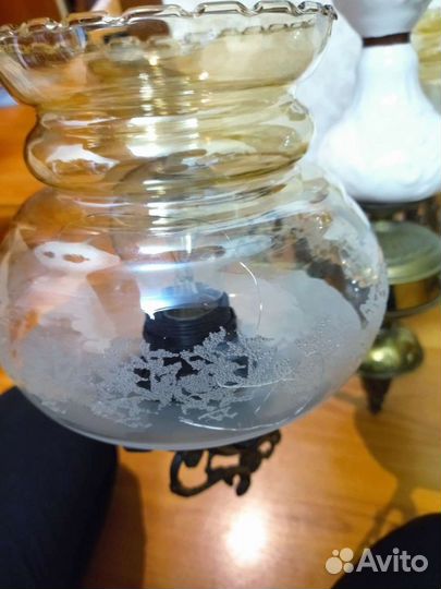 Винтажная люстра бронза. Антикварная Югославия