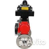 Кран шаровой DN.ru BV3232P(3pc) -FP-F-ISO-H Ду100 Ру16, трехсоставной полнопроходной фланцевый, нерж