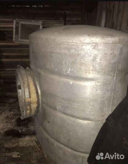 Бак, ёмкость от молоковоза из пищевого алюминия