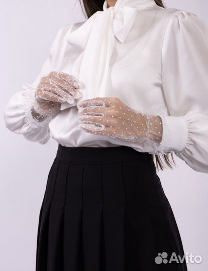 Перчатки женские в сетку