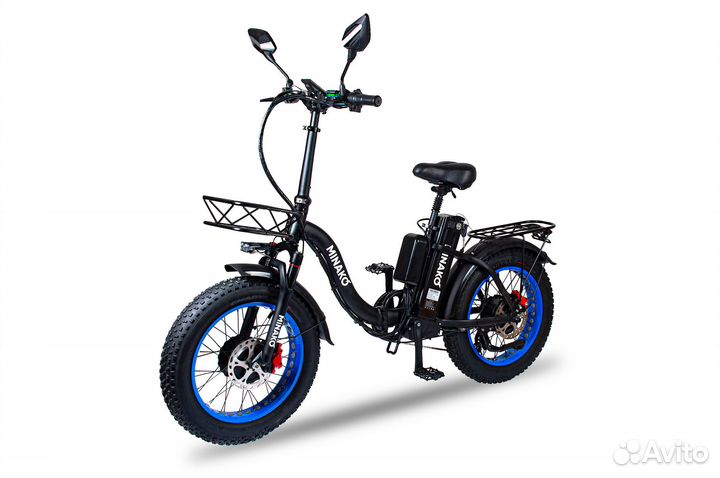 Электровелосипед Minako F11 Dual Blue Wheels