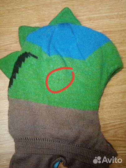 Шапка шлем, зима