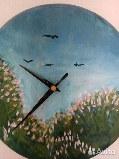 Часы настенные ручной работы