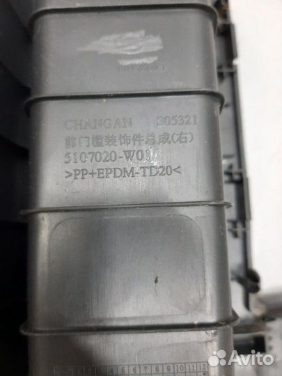 Накладка на порог внутренняя передняя правая