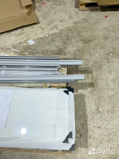 Стеклянная перегородка для ванной 700х1400