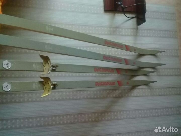 Лыжи беговые деревянные