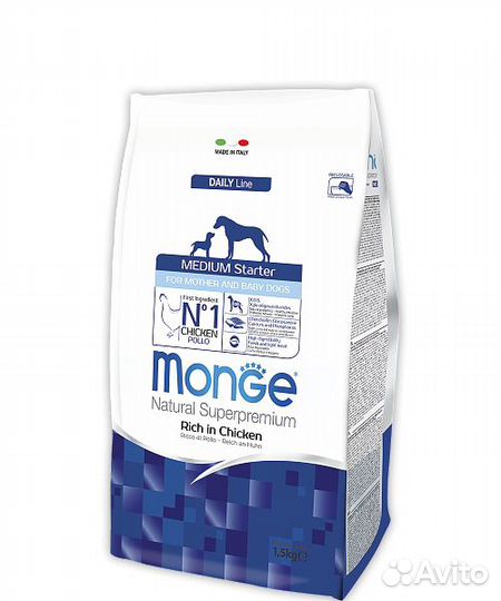 Монж сухой, влажны корм Monge для собак, для кошек