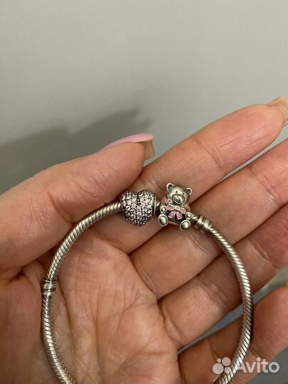 Шармы браслет pandora серебро