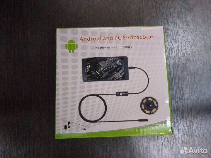 Эндоскоп с подсветкой 5мм кабель жесткий и мягкий