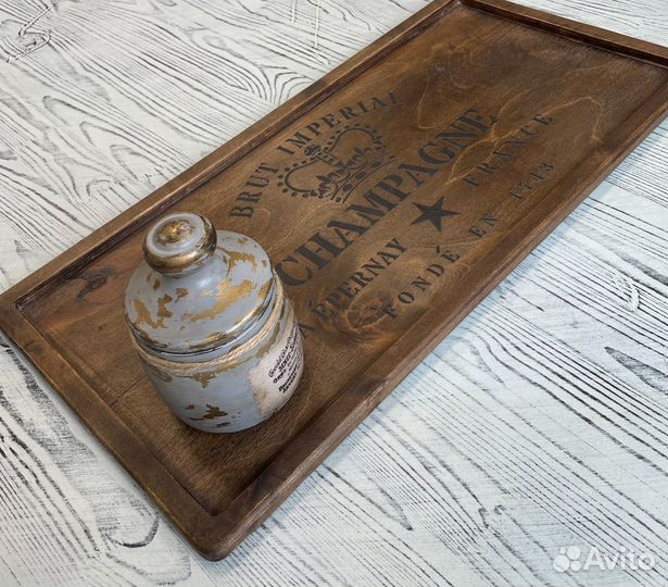 Поднос деревянный