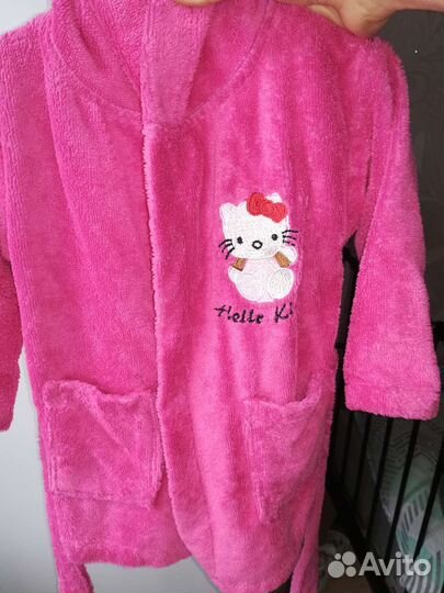 Халат банный детский Hello kitty