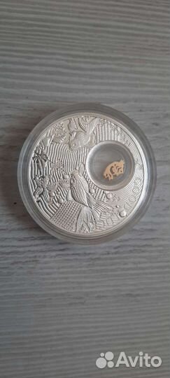 Монета 2 доллара 2013 На Удачу - Золотая рыбка Ниу