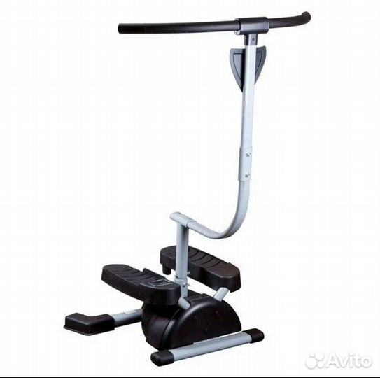 Степпер тренажер для ходьбы поворотный с поручнями