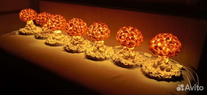 LED светильник лампа-ночник. Ручная работа