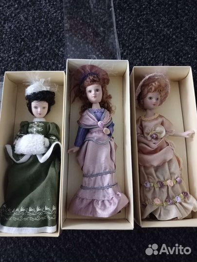 Куклы дамы эпохи из фарфора