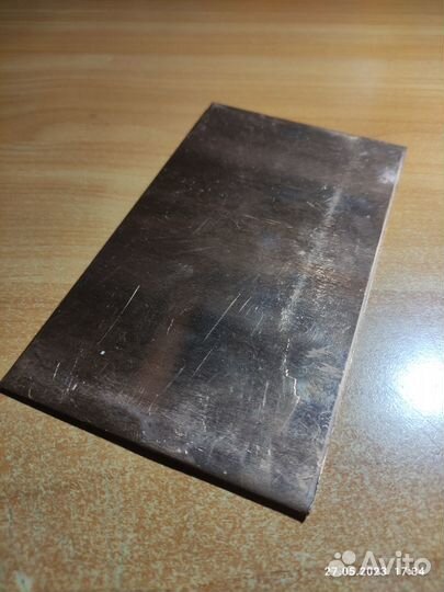 Медь чистая 170х100х1,8мм 1шт