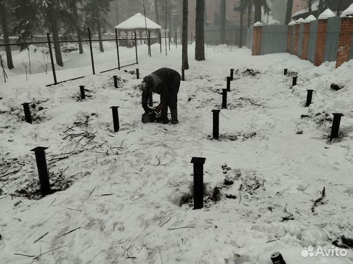 Винтовые сваи под ключ