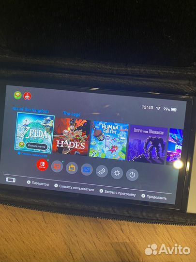 Nintendo Switch oled с играми 64gb