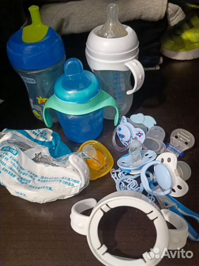 Бутылочки пустышки соски пакетом Avent