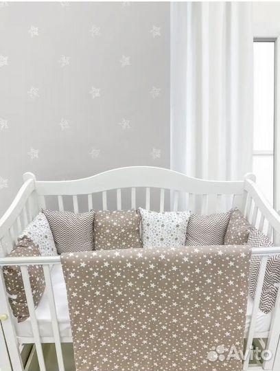 Бортики в детскую кроватку новые