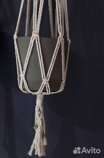 Подвес для кашпо, макраме