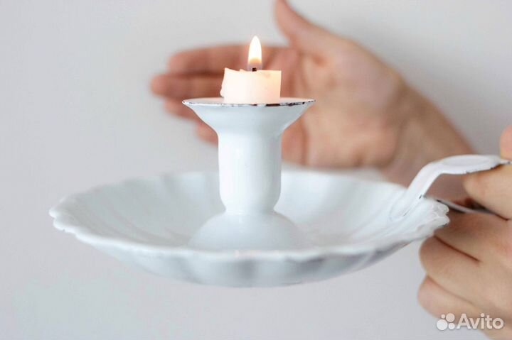 Эмалированный подсвечник