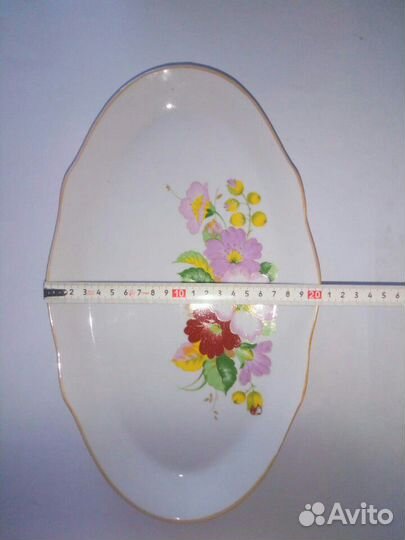 Тарелка Овальное блюдо фарфоровый поднос