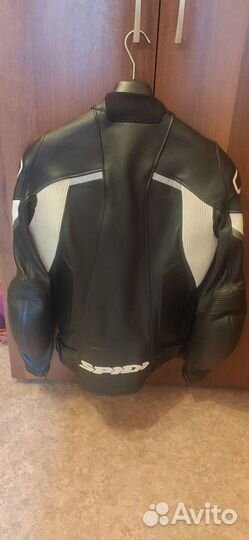 Мотокуртка кожаная