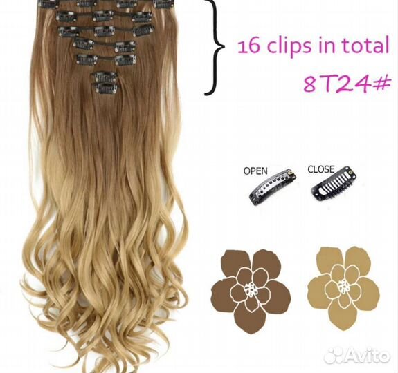 Шиньон с заколками