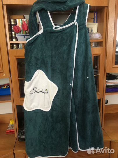 Халат+чалма для бани и сауны