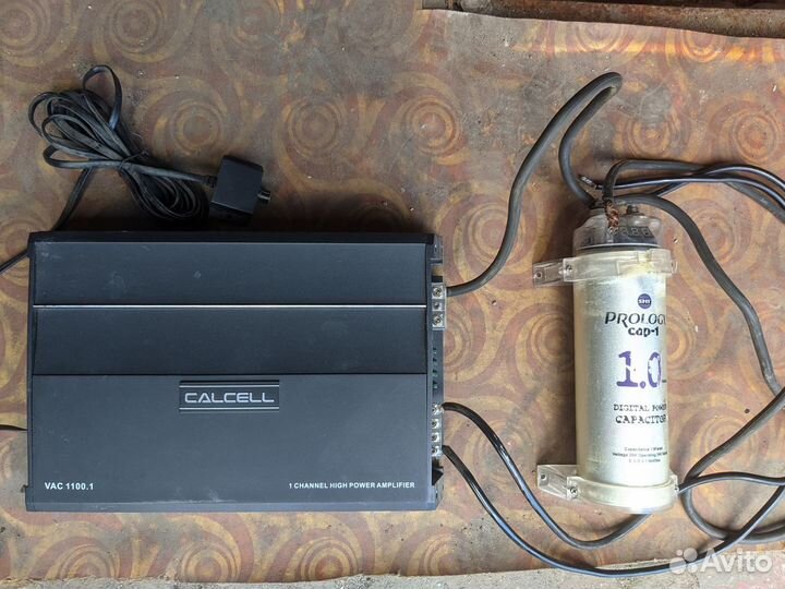 Усилитель Calcell VAC 1100.1 и сабвуфер supra