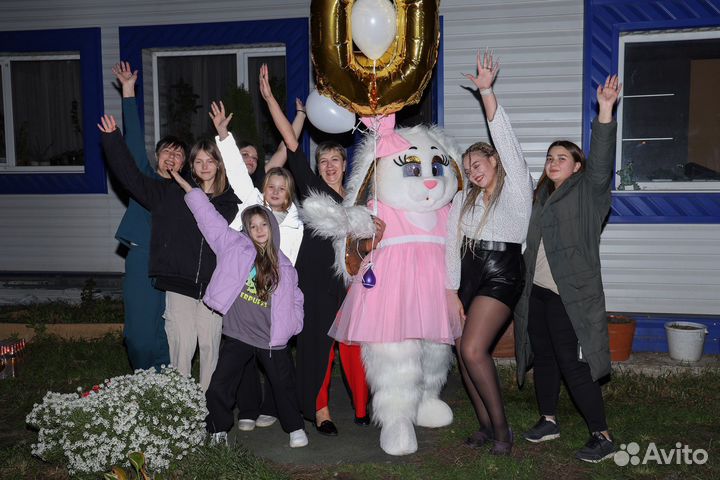 Ростовые куклы. Зайка и Мишка. Поздравление