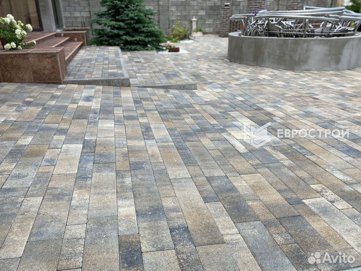 Тротуарная плитка, брусчатка, бордюры