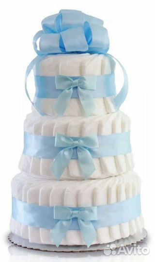 Торт из памперсов подгузников