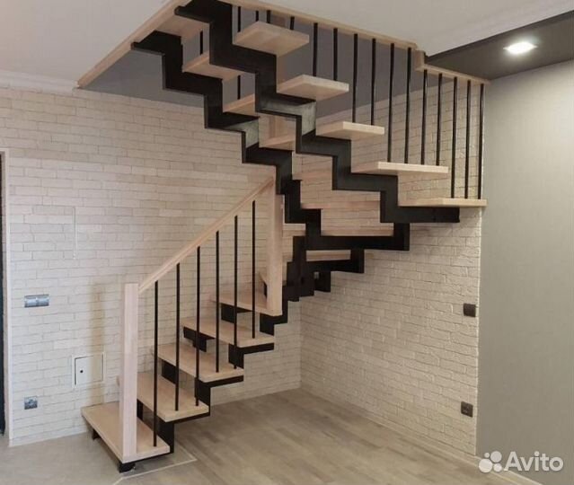 Металлокаркас Лестницы в Коттедж