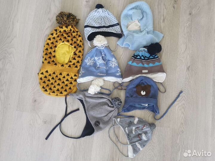 Шапки демисезон на мальчика 42, 44, 46, 48