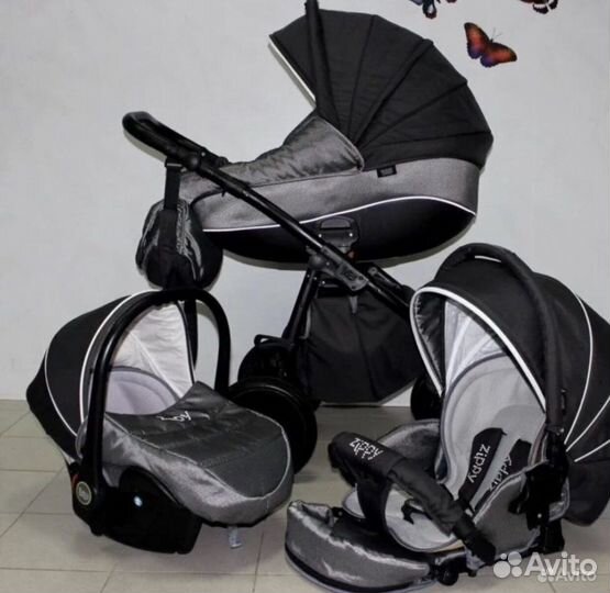 Коляска 3/1 Tutis Zippy Silver Plus (доставка)