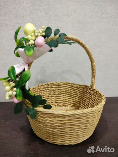 Корзина на Пасху,пасхальная,для подарков р-р 27*12