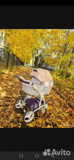Коляска 3 в 1 розовая