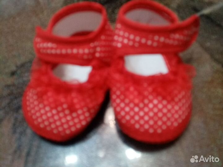 Мягкие пинетки для новорожденных 0-6 м