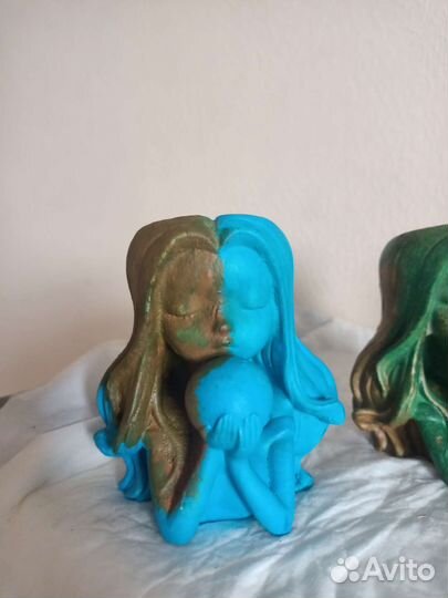 Гипсовый подсвечник