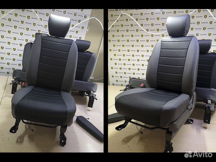 Чехлы на газ (3110 и 31105) (экокожа+алькантара)