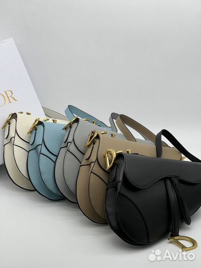Сумка женская Dior Saddle кожаная кроссбоди новая