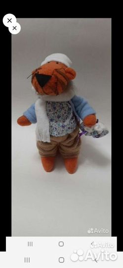 Мягкая игрушка ворона,мышка и тигр