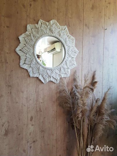 Зеркало макраме