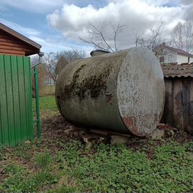 Бочка металлическая для воды б.у