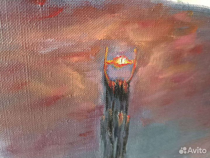 Большая картина маслом Роковая гора