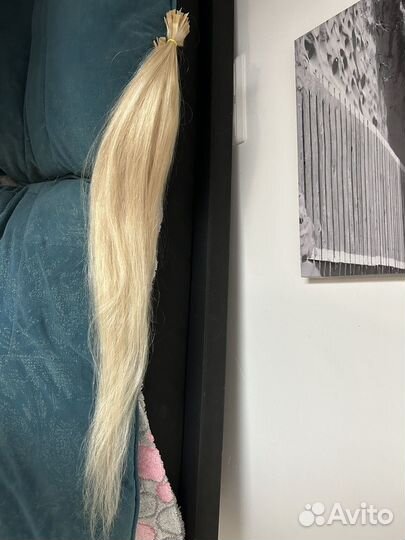 Волосы для наращивания 70 см блонд, детские