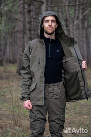 Костюм горка-5 на флисе серый