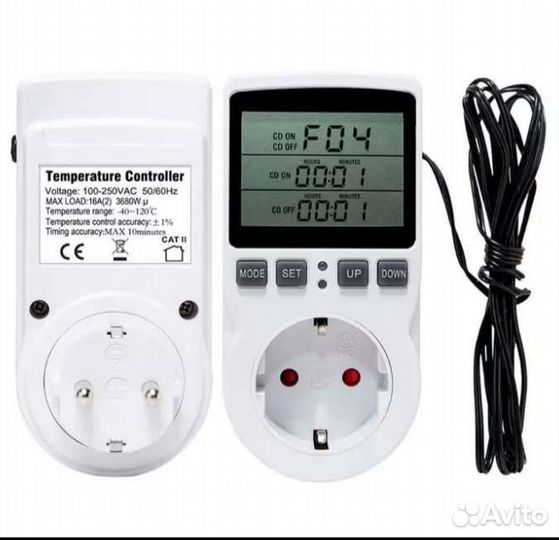Терморегулятор розетка с таймером